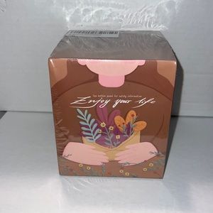 Enjoy Your Life Orange Scented Candle w/ 100% Natural Cotton Wick Burn 60-65 Hrs